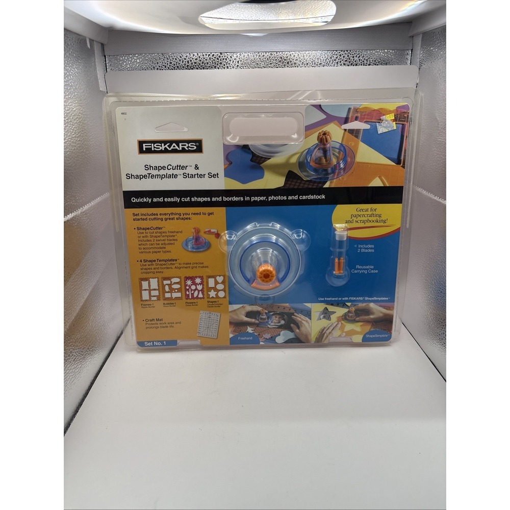Fiskars Shape Cutter & ShapeTemplate Starter Set~New/SEALED~Papercrafting/Scrap